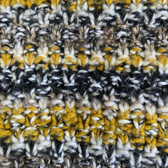 Banana Republic Sz S Chartreuse Tweed Sweater Cardigan Jacket Chunky Knit Glam - Picture 13 of 16